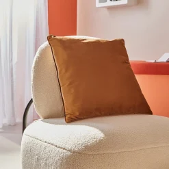 Discount Coussin RIVA coloris cognac 45 x 45 cm - 4MURS Coussins