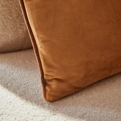 Discount Coussin RIVA coloris cognac 45 x 45 cm - 4MURS Coussins