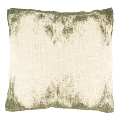 Outlet Coussin ROBIN coloris vert lichen 45 x 45 cm - 4MURS Coussins