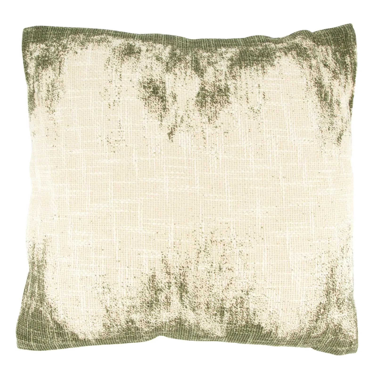 Outlet Coussin ROBIN coloris vert lichen 45 x 45 cm - 4MURS Coussins