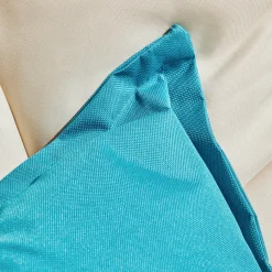 Best Coussin RYA coloris bleu turquoise 50 x 50 cm - 4MURS Coussins