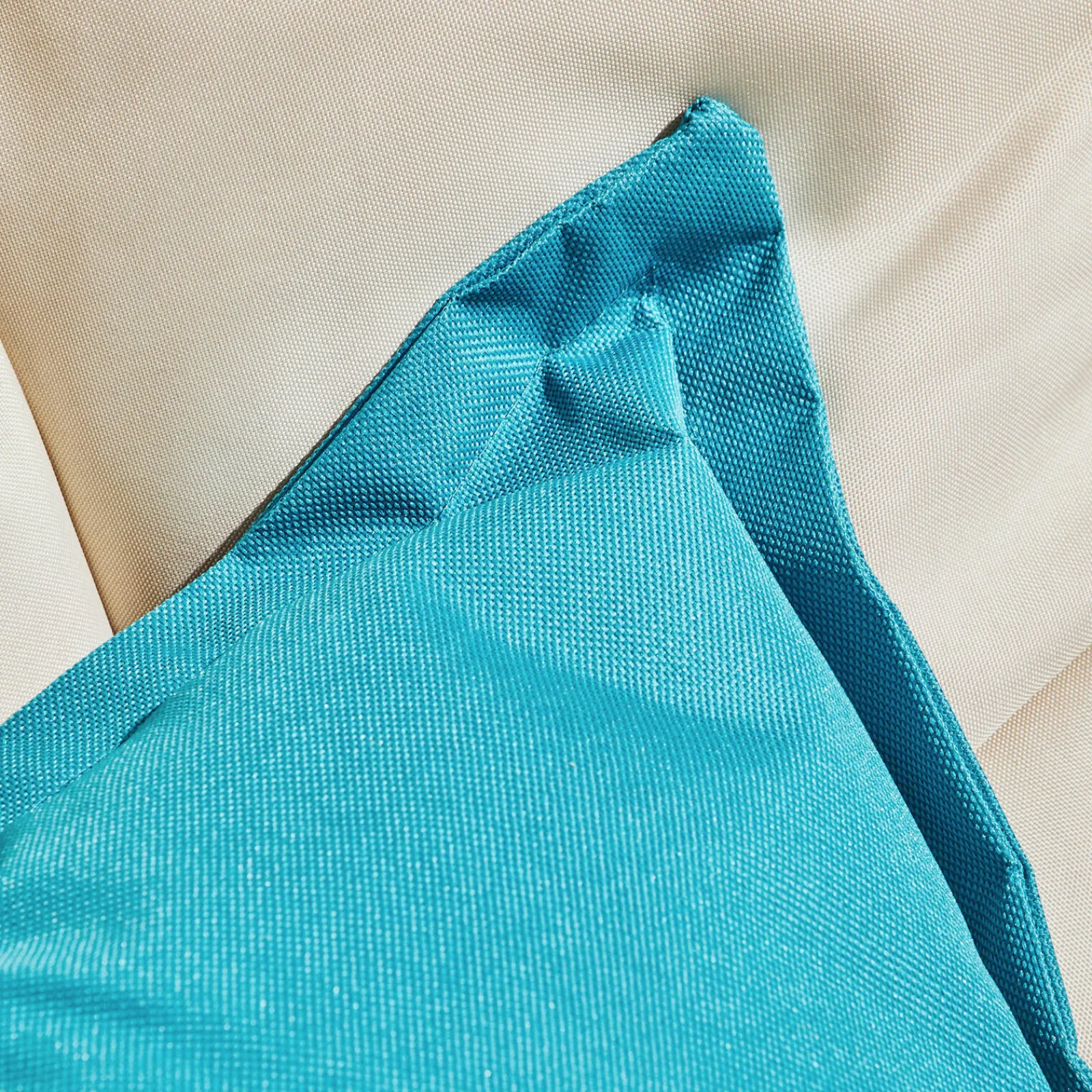Best Coussin RYA coloris bleu turquoise 50 x 50 cm - 4MURS Coussins