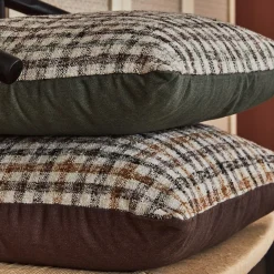 Fashion Coussin SHAN coloris terracotta 45 x 45 cm - 4MURS Coussins