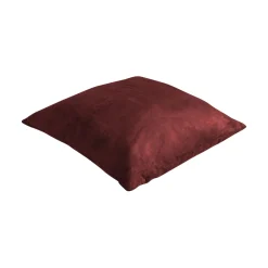 Sale Coussin VELVET coloris rouge marsala 45 x 45 cm - 4MURS Coussins