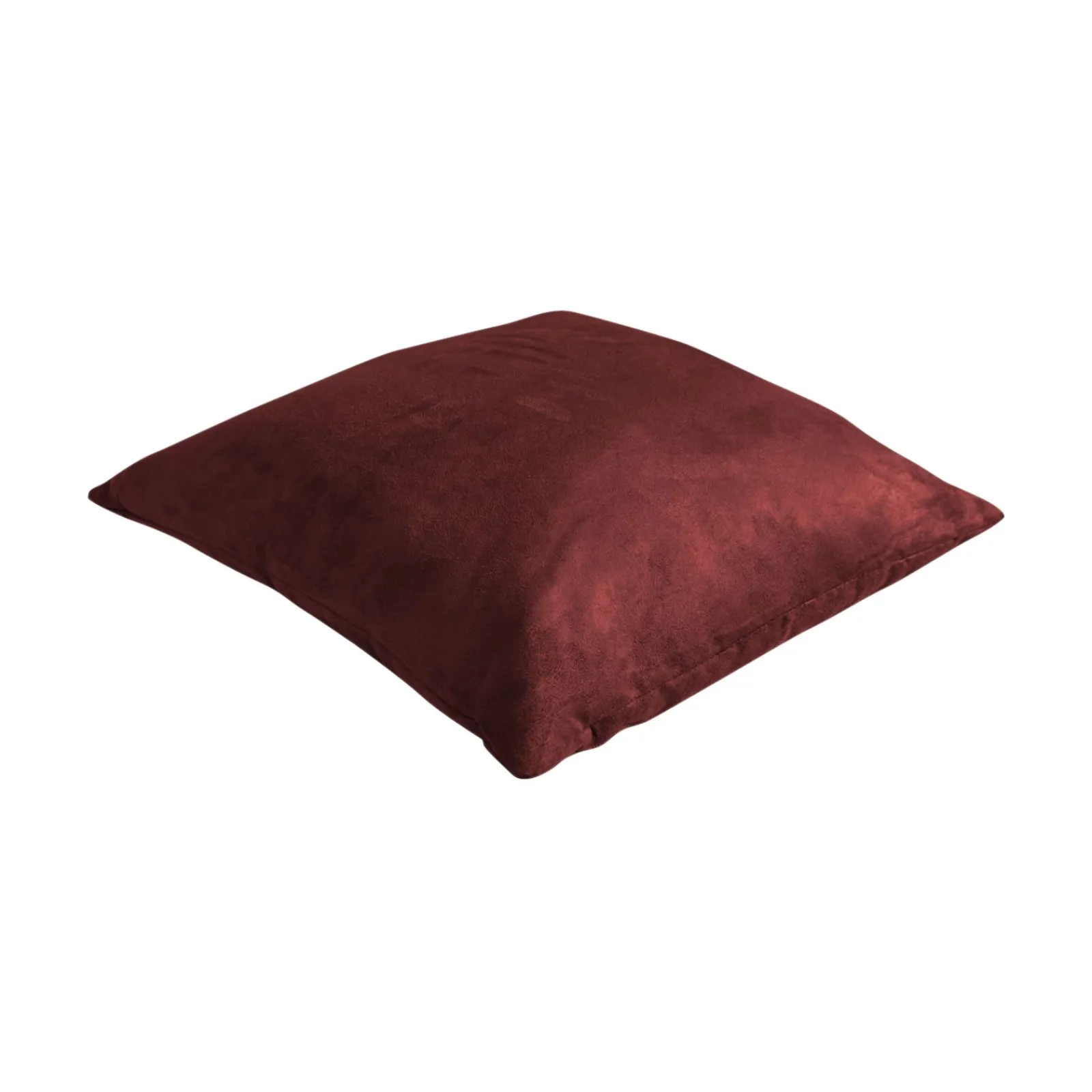 Sale Coussin VELVET coloris rouge marsala 45 x 45 cm - 4MURS Coussins