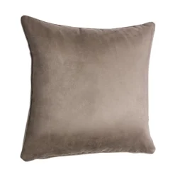 Online Coussin VELVET coloris tourterelle 45 x 45 cm - 4MURS Coussins