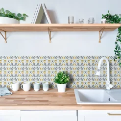 Sale Revêtement adhésif MINI WALL TILES CUBIA GOLD or - 4MURS Revêtements Muraux