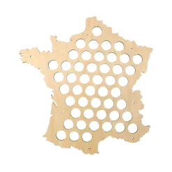 New Déco murale MAP BIERE coloris bois - 4MURS Objets Muraux