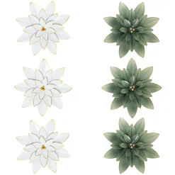Outlet Déco murale métal ALYA coloris blanc - 4MURS Objets Muraux