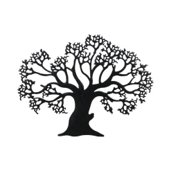 Outlet Déco murale métal ARBRE DE VIE coloris noir - 4MURS Objets Muraux