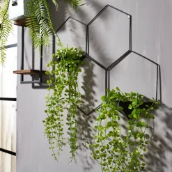 Outlet Déco murale métal HEXA coloris noir - 4MURS Objets Muraux