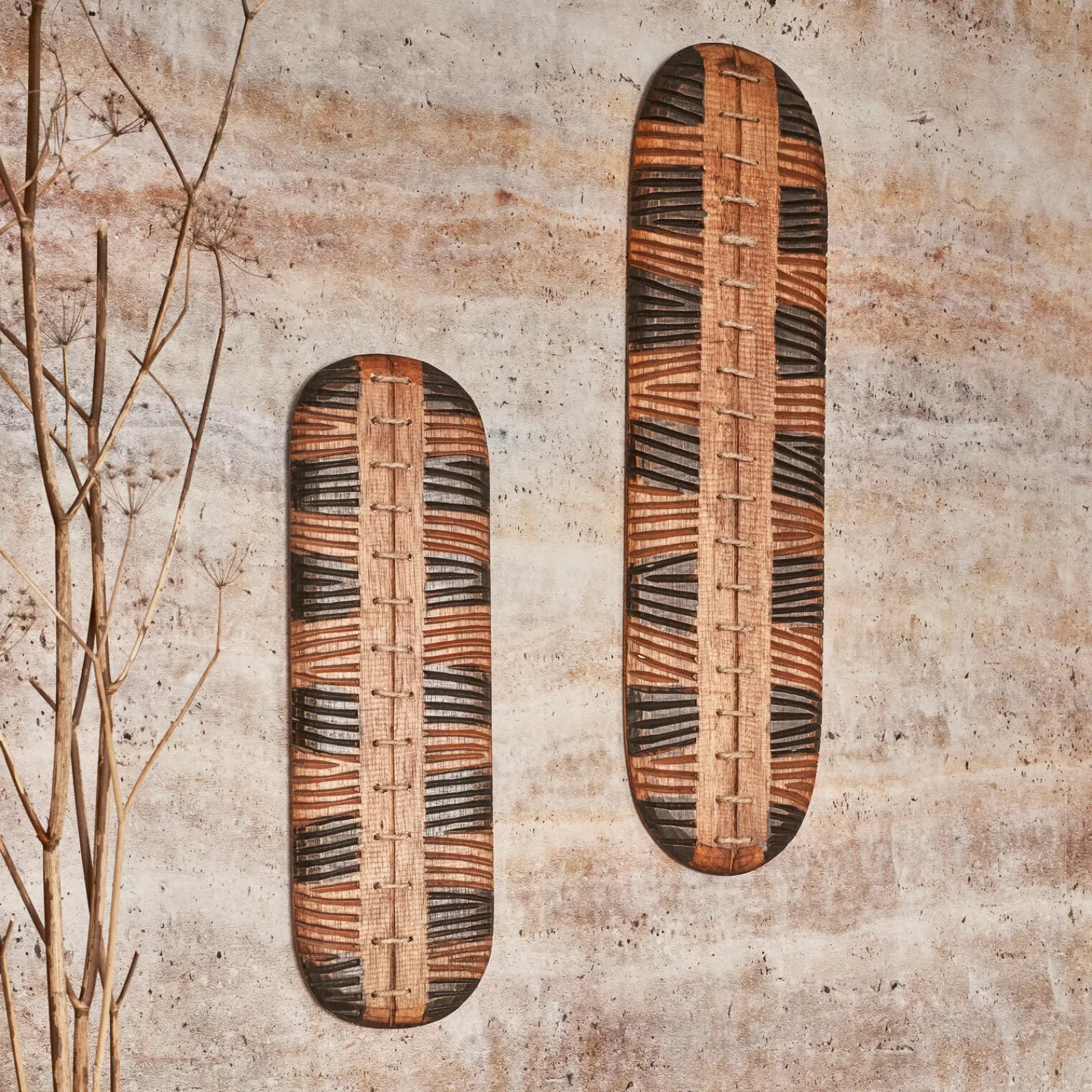 Best Déco murale WAKANDA coloris brun hauteur 78 cm - 4MURS Objets Muraux