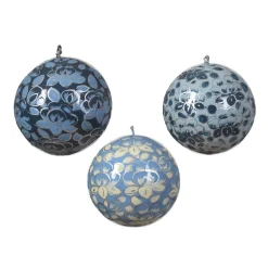 Discount Décoration à suspendre BOULE WINTER S coloris bleu - 4MURS Objets Déco|Objets Muraux