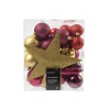 Clearance Décoration à suspendre BOULES PAILLETTES MIX Bordeaux, or - 4MURS Objets Déco|Objets Muraux