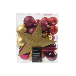 Clearance Décoration à suspendre BOULES PAILLETTES MIX Bordeaux, or - 4MURS Objets Déco|Objets Muraux