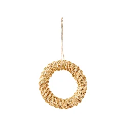 New Décoration à suspendre COURONNE L coloris paille - 4MURS Objets Déco|Objets Muraux