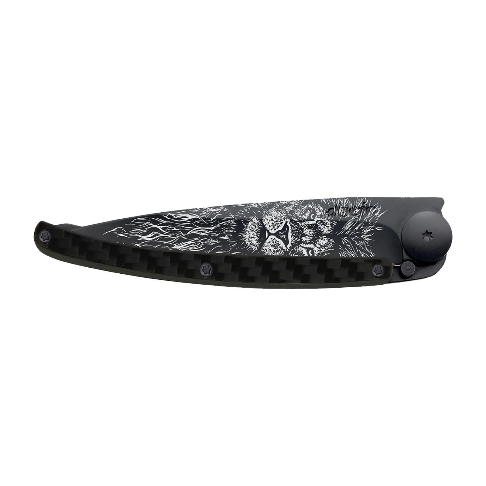 Sale Couteau LION coloris Black, Fibre de carbone - 4MURS Arts De La Table