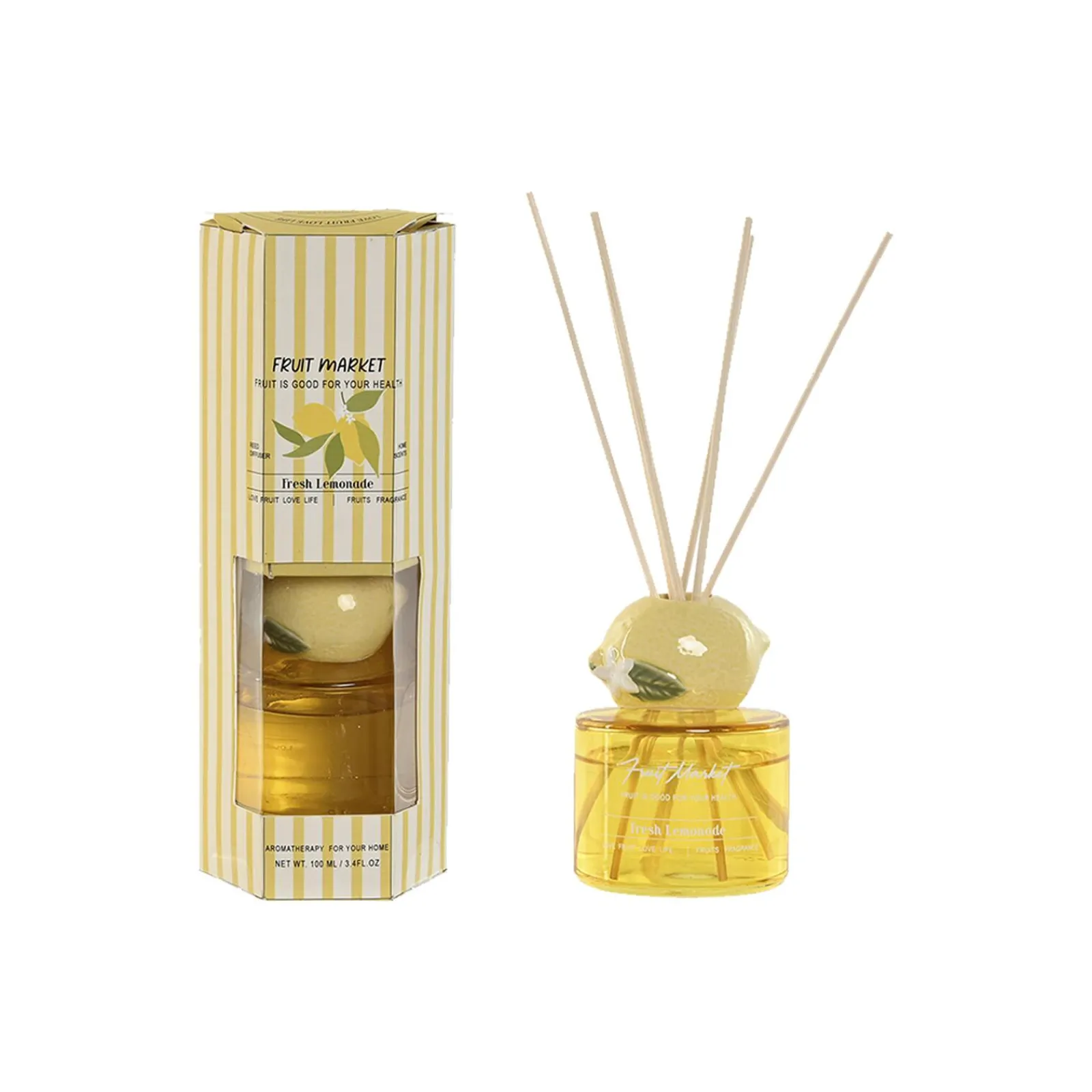 Outlet Diffuseur CITRON coloris jaune - 4MURS Bougies Et Senteurs