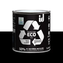 New Peinture ECO Peinture noir Satiné 0,5 L - 4MURS Peintures