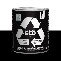 Best Peinture ECO Peinture noir Satiné 2 L - 4MURS Peintures