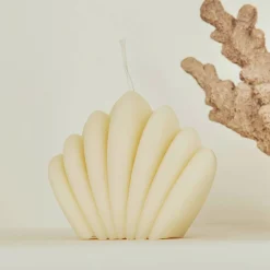 Discount Bougie SHELL coloris beige - 4MURS Bougies Et Senteurs