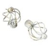 Best Embout CERUSITE coloris blanc / doré - 4MURS Voilages, Vitrages, Stores Et Accessoires
