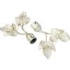 Sale Embout CERUSITE coloris blanc / doré - 4MURS Voilages, Vitrages, Stores Et Accessoires