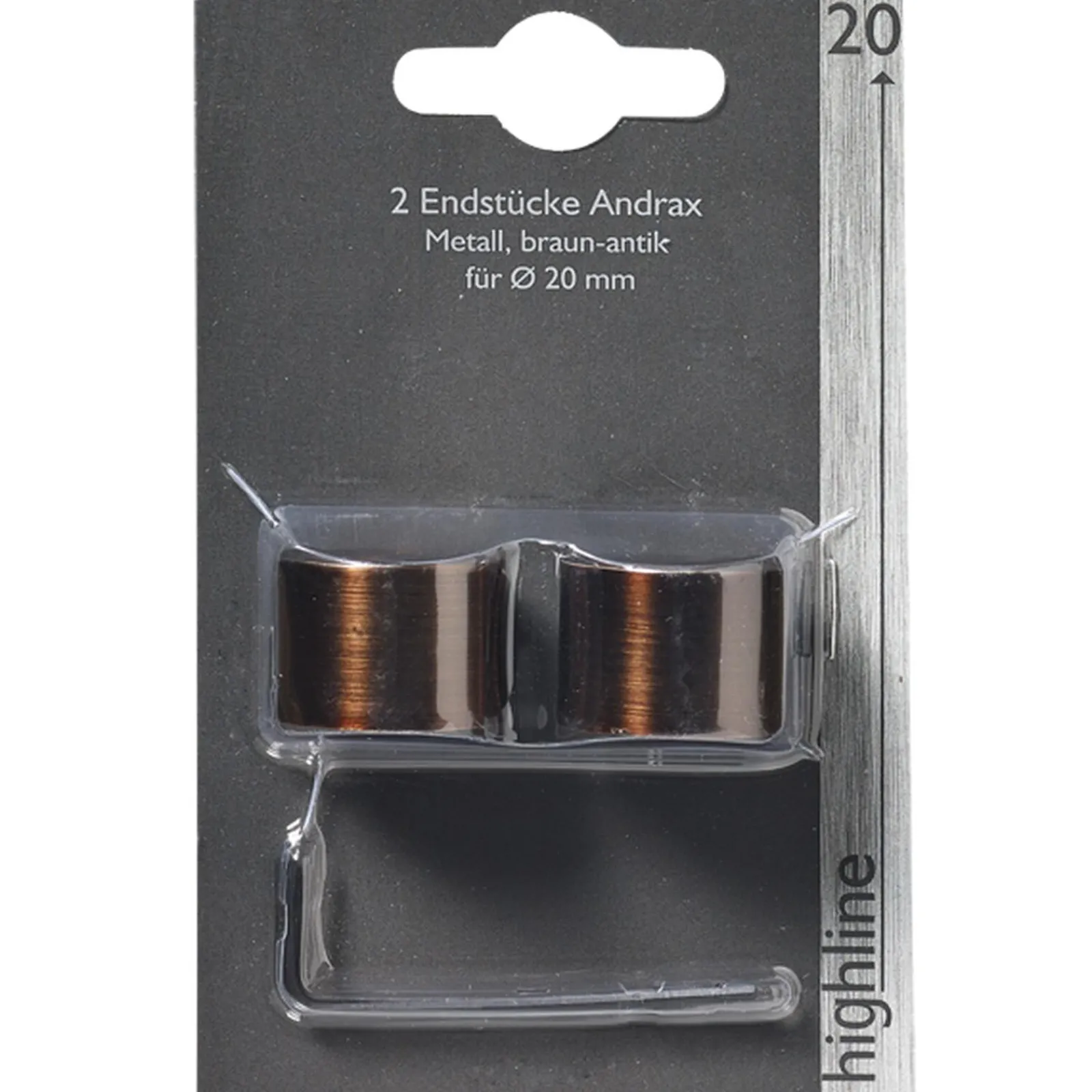 Sale Embout GLACAGE coloris chocolat - 4MURS Voilages, Vitrages, Stores Et Accessoires