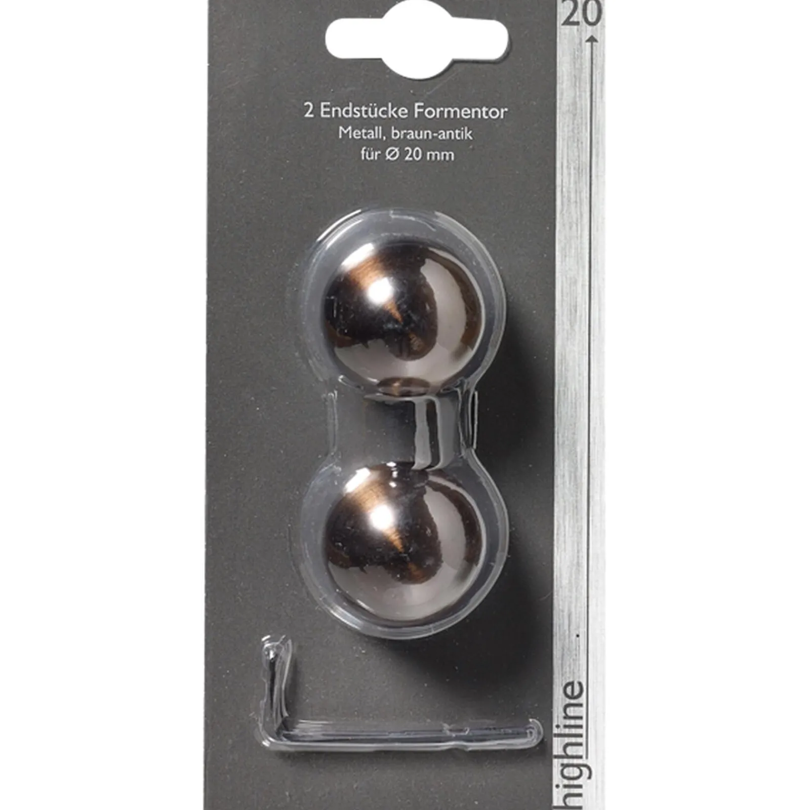New Embout GLACAGE coloris chocolat - 4MURS Voilages, Vitrages, Stores Et Accessoires