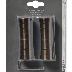 Discount Embout GLACAGE coloris chocolat - 4MURS Voilages, Vitrages, Stores Et Accessoires