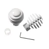 Online Embout HOWLITE coloris blanc - 4MURS Voilages, Vitrages, Stores Et Accessoires