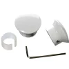Outlet Embout HOWLITE coloris blanc - 4MURS Voilages, Vitrages, Stores Et Accessoires