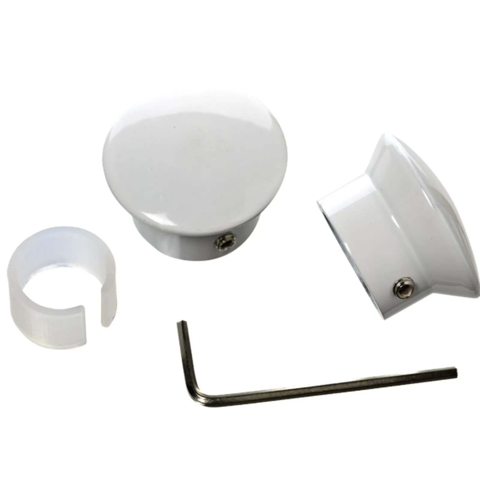 Outlet Embout HOWLITE coloris blanc - 4MURS Voilages, Vitrages, Stores Et Accessoires