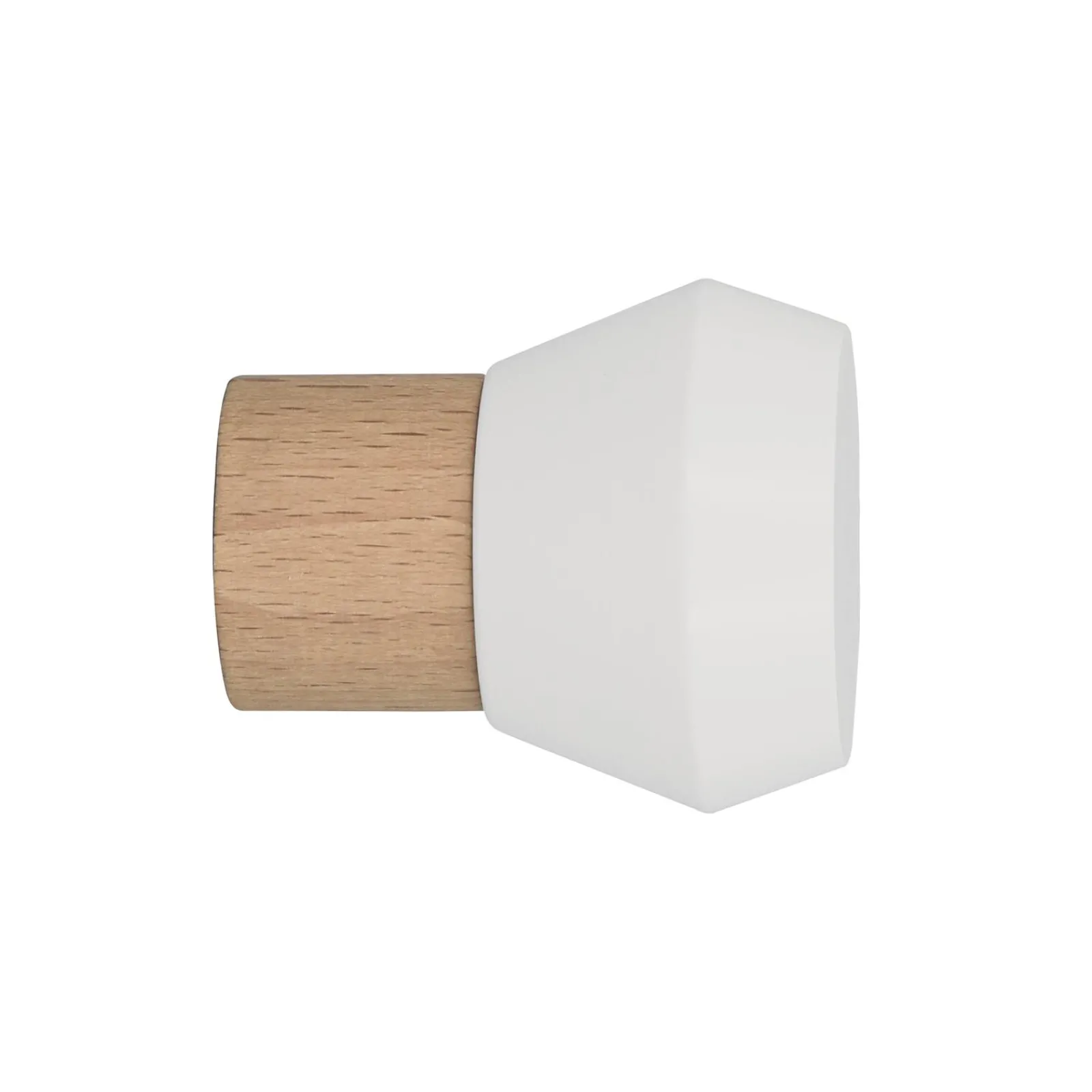 Outlet Embout JURA coloris blanc / naturel - 4MURS Voilages, Vitrages, Stores Et Accessoires