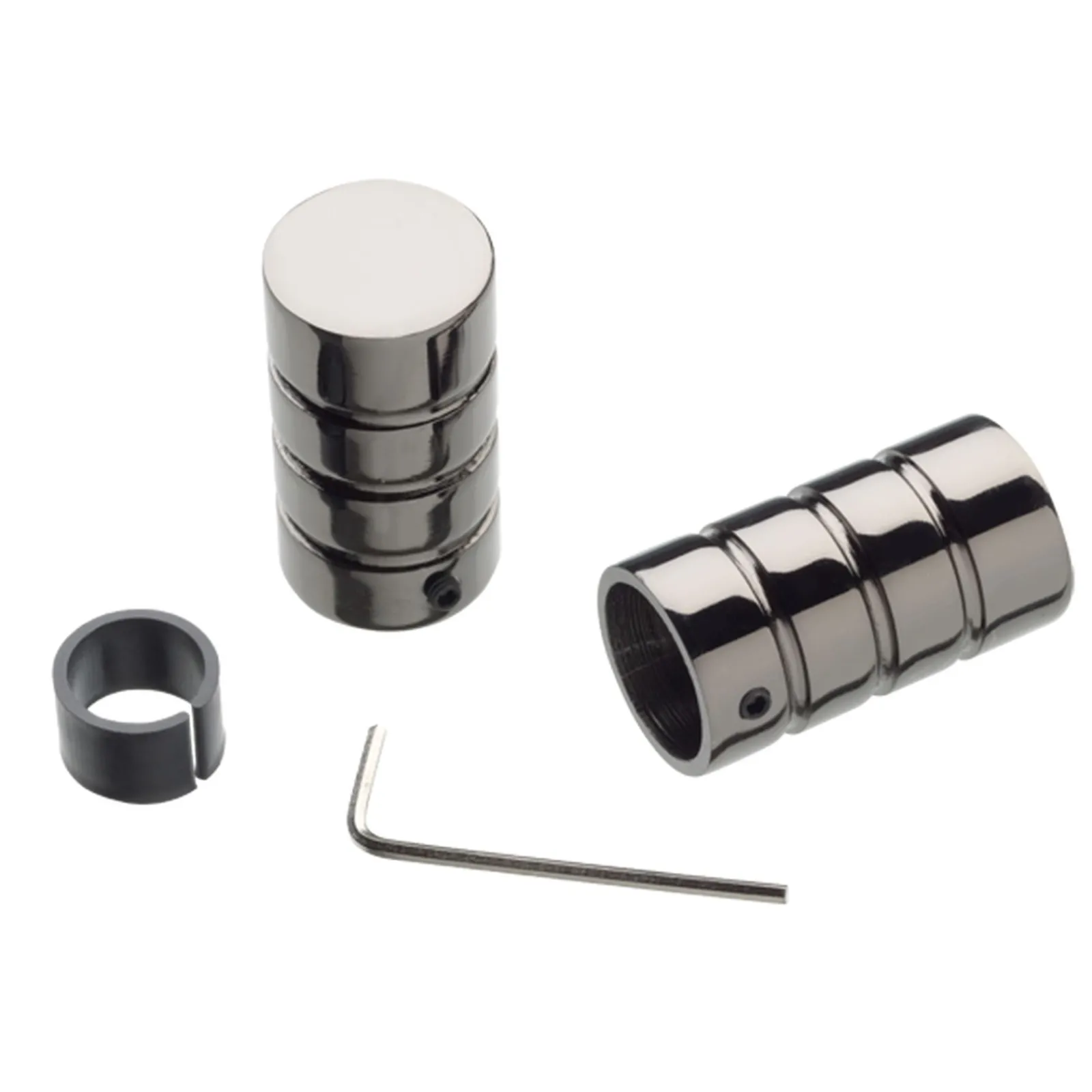 New Embout ONYX coloris noir miroir - 4MURS Voilages, Vitrages, Stores Et Accessoires