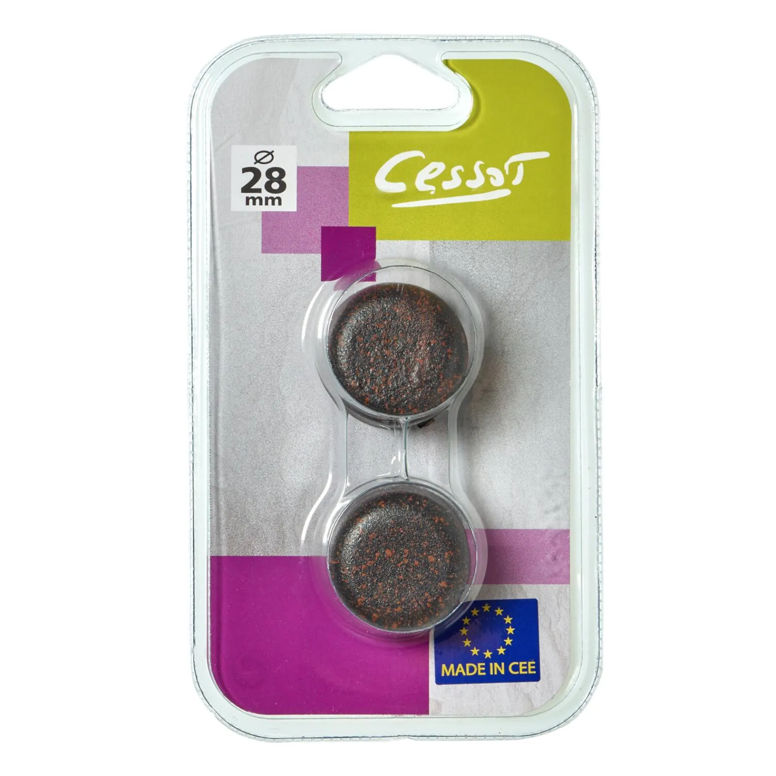 New Embout OXYDE coloris rouille - 4MURS Voilages, Vitrages, Stores Et Accessoires