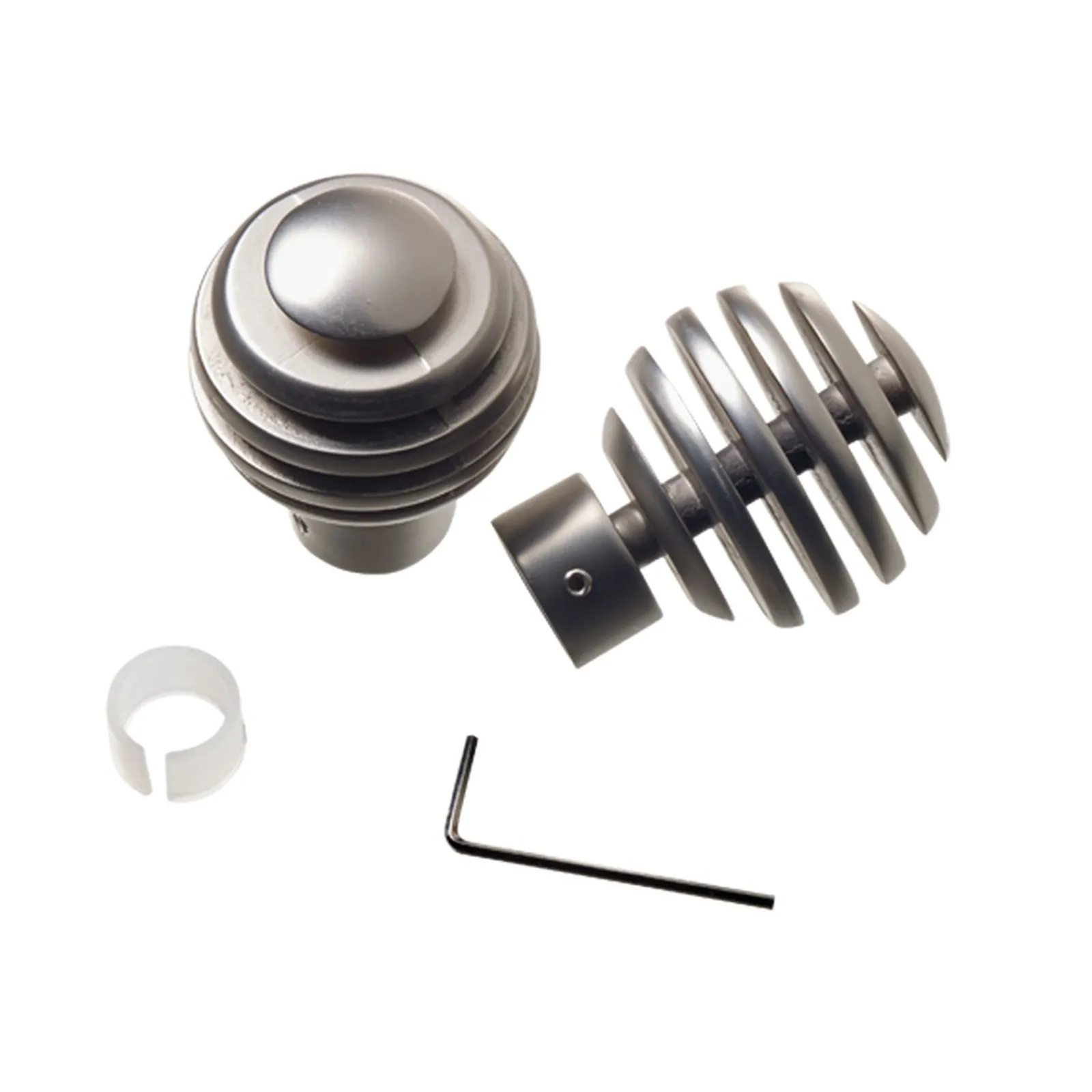 Discount Embout PYRITE coloris nickel satin - 4MURS Voilages, Vitrages, Stores Et Accessoires
