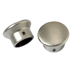 Online Embout PYRITE coloris nickel satin - 4MURS Voilages, Vitrages, Stores Et Accessoires
