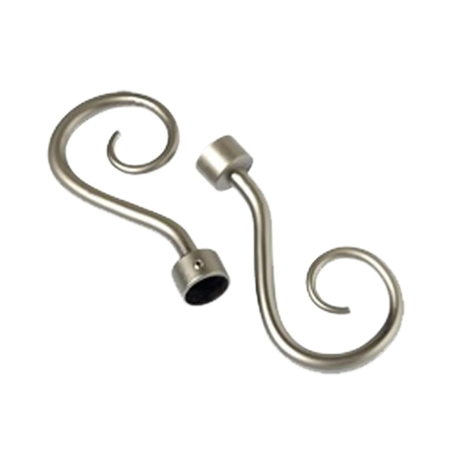 Clearance Embout PYRITE coloris nickel satin - 4MURS Voilages, Vitrages, Stores Et Accessoires