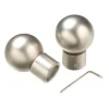 Outlet Embout PYRITE coloris nickel satin - 4MURS Voilages, Vitrages, Stores Et Accessoires