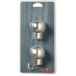 Outlet Embout PYRITE coloris nickel satin - 4MURS Voilages, Vitrages, Stores Et Accessoires