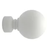 Best Embout VELOURS coloris blanc grainé - 4MURS Voilages, Vitrages, Stores Et Accessoires