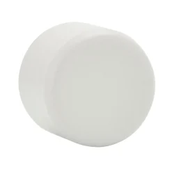 Outlet Embout VELOURS coloris blanc grainé - 4MURS Voilages, Vitrages, Stores Et Accessoires