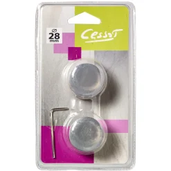 Sale Embout ZEN coloris nickel givré - 4MURS Voilages, Vitrages, Stores Et Accessoires