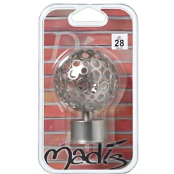Fashion Embout ZEN coloris nickel givré - 4MURS Voilages, Vitrages, Stores Et Accessoires