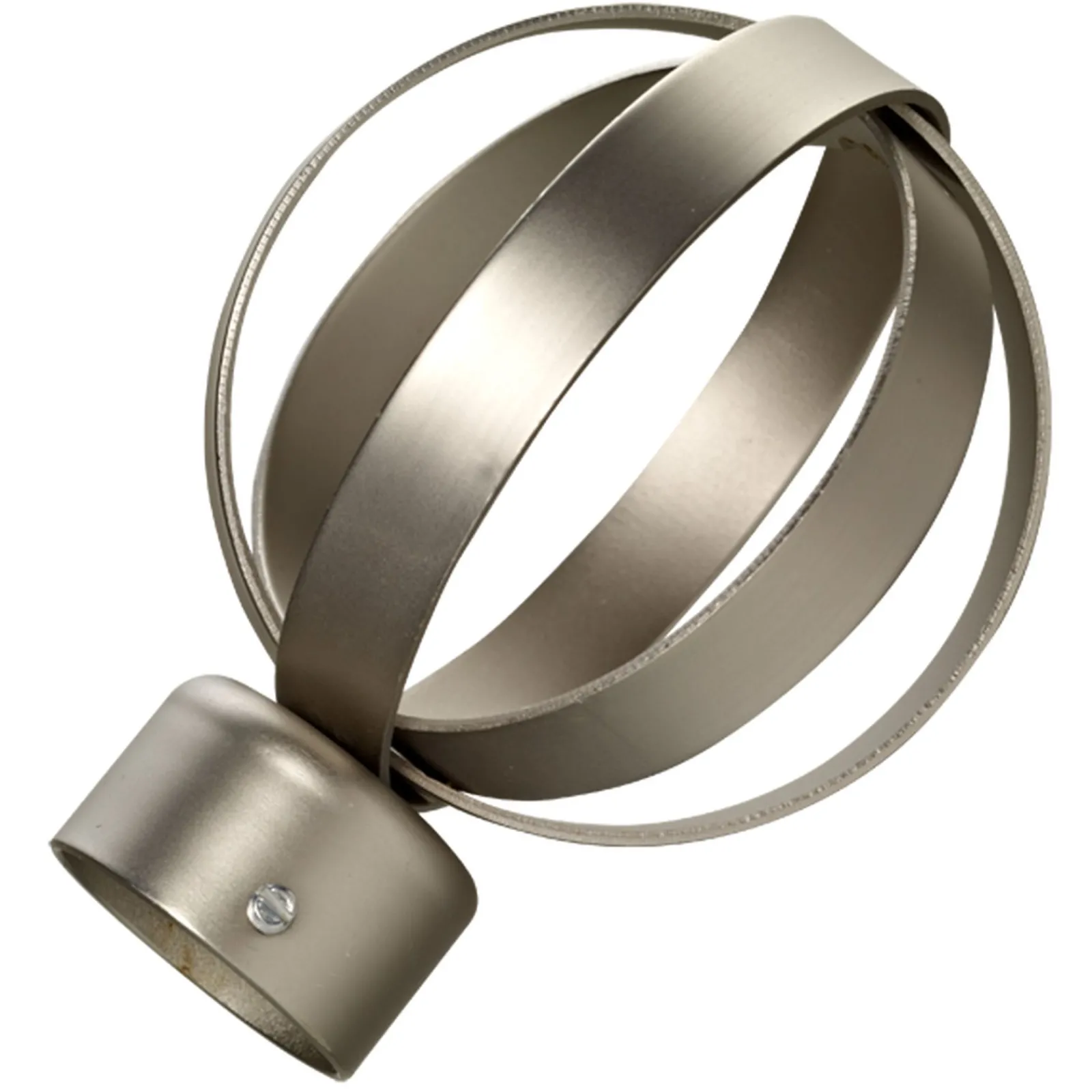 New Embout ZEN coloris nickel givré - 4MURS Voilages, Vitrages, Stores Et Accessoires