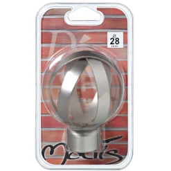 New Embout ZEN coloris nickel givré - 4MURS Voilages, Vitrages, Stores Et Accessoires