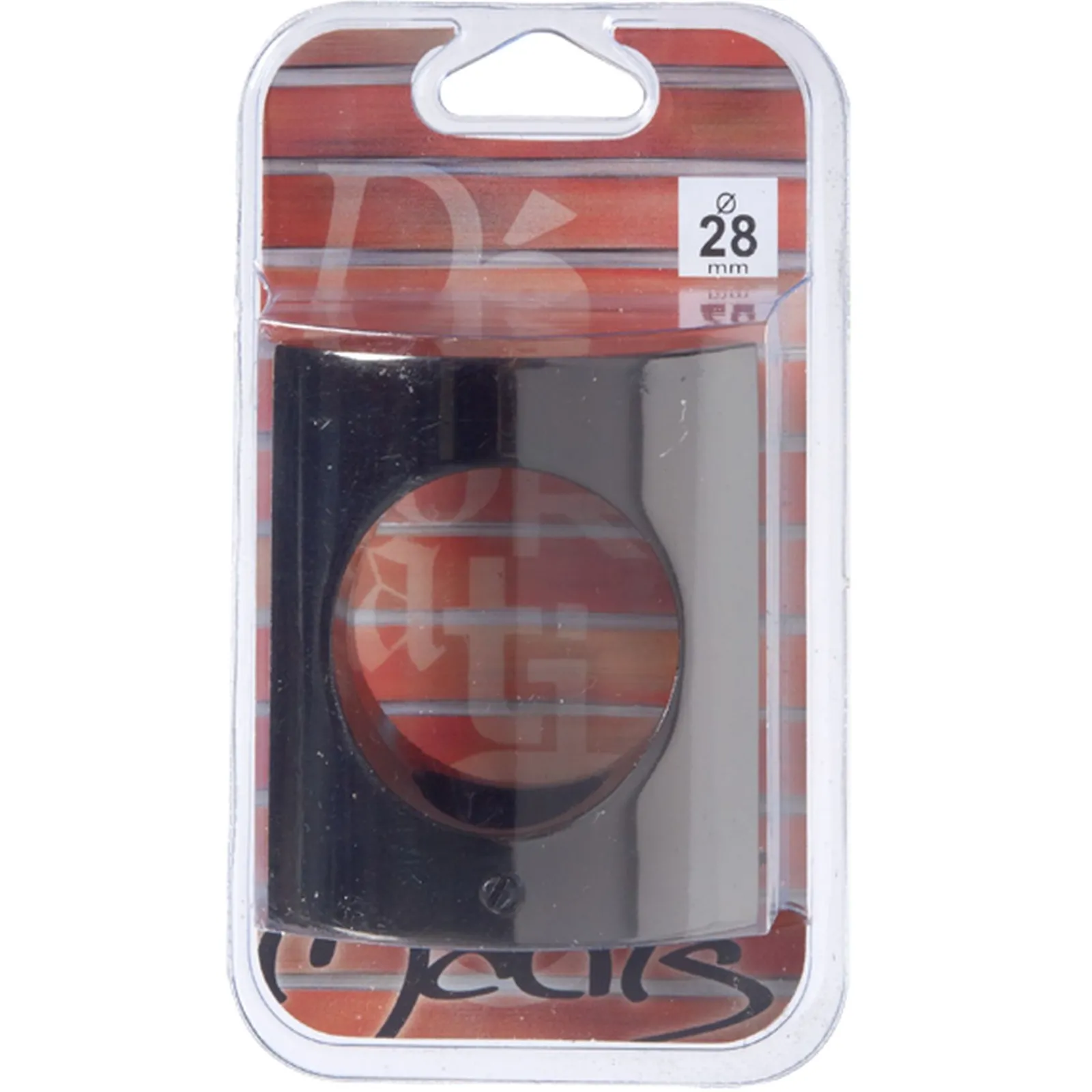 Hot Embout ZEN coloris noir miroir - 4MURS Voilages, Vitrages, Stores Et Accessoires