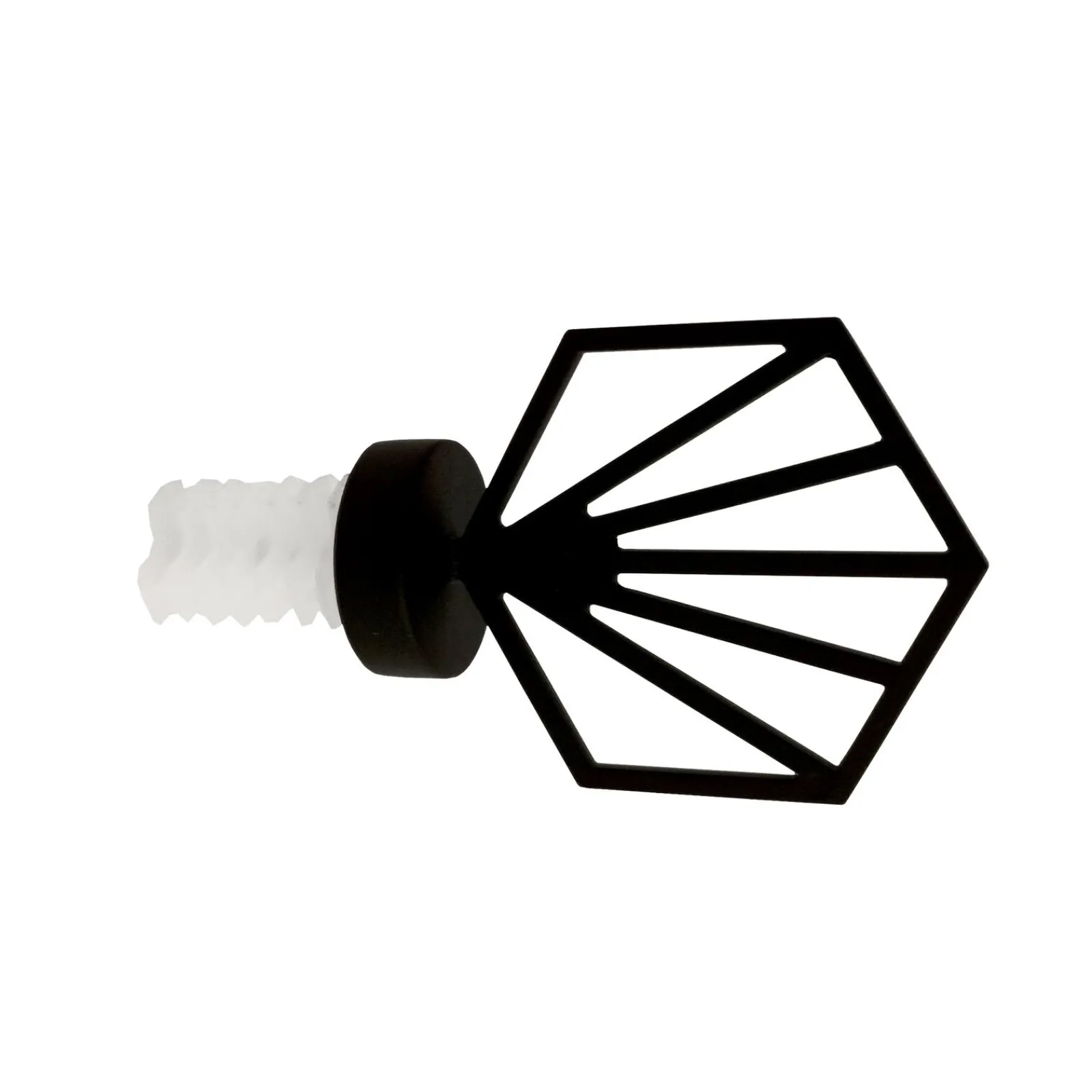 Discount Embout ZEN coloris noir mat - 4MURS Voilages, Vitrages, Stores Et Accessoires