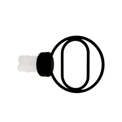 Outlet Embout ZEN coloris noir mat - 4MURS Voilages, Vitrages, Stores Et Accessoires